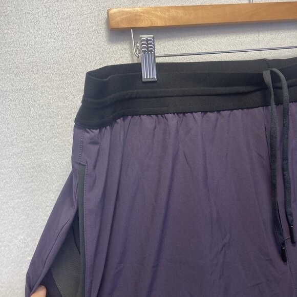 Rhone Mako Tech Athletic Shorts Mens 2XL Purple Zip Pockets Stretch 100926 XXL - Picture 7 of 16